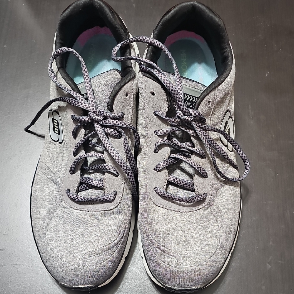 Skechers Black and Gray Casual Sneakers